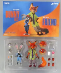 【中古】フィギュア ニック・ワイルド＆ジュディ・ホップス 「ズートピア」 アクションフィギュア 海外限定