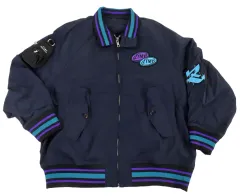 ずっと真夜中でいいのに。 バーシティージャケット L テクノプア バーシティジャケット(Navy) - ZUTOMAYO MART