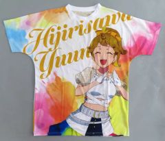 [중고] 티셔츠 세이자와 유나(Sunny Passion) 풀 그래픽 티셔츠 화이트 프리 사이즈 [러브라이브! 슈퍼스타!!] LoveLive! series Official Store School idol theater 상품