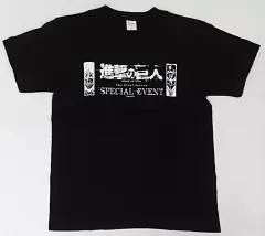 【中古】衣類 イベントロゴ Tシャツ ブラック Mサイズ 「進撃の巨人 The Final Season SPECIAL EVENT」