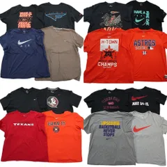 古着卸 まとめ売り ナイキ NIKE 半袖Tシャツ 16枚セット (メンズ 2XL ) カレッジ風 スウォッシュロゴ プロチーム MLB 中古 古着 NE2409