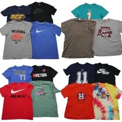 古着卸 まとめ売り ナイキ NIKE 半袖Tシャツ 15枚セット (メンズ M ) スウォッシュロゴ タイダイ柄 プロチーム MLB NFL 中古 古着 NE2420