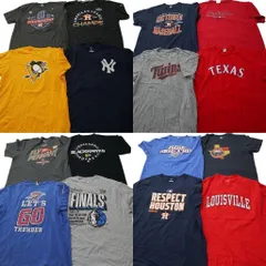 古着卸 まとめ売り プロチーム 半袖Tシャツ 16枚セット (メンズ XL ) NHL MLB NFL NBA ペンギンズ ヤンキース アストロズ 中古 古着 NE2442