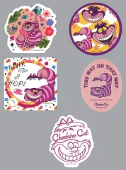 【中古】シール・ステッカー チェシャ猫 ダイカットステッカーセット 「Happyくじ ディズニー にゃん・にゃん・にゃん Cat collection」 H賞