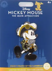 【中古】バッジ・ビンズ ミッキーマウス ミッキーメインアトラクションシリーズ第2弾 カリブの海賊 ピンズ 「ウォルト・ディズニー・ワールド50周年記念」 海外限定