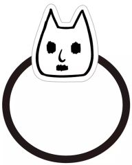 [신품] 액세서리 (비금속) [신품] 고양이 좋아하는 축광 아크릴 헤어 고무 [TV 애니메이션 귀등의 냉철]