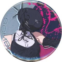 【中古】バッジ・ピンズ ボム(顔アップ/背景ピンクあり) 「劇場版チェンソーマン レゼ篇×ヴィレッジヴァンガード キャラバッジコレクション」