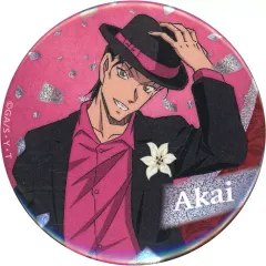 【中古】バッジ・ピンズ 赤井秀一(引きイラスト) 「名探偵コナン トレーディングホログラム缶バッジ ブラウスタイル Reカラーver.」