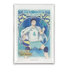 【中古】バッジ・ビンズ 岩泉一 スクエア缶バッジ 飛翔Ver. 「ハイキュー!!」