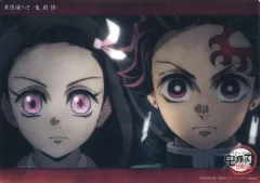 【中古】キャラカード 9.竈門炭治郎＆竈門禰豆子(柱稽古編 最終話 c060B) 「WEBSHOPくじ 鬼滅の刃 無限城へと-鬼殺隊- コレクションビッグクリアカード」 