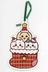 【中古】キャラカード [単品] ちいかわ＆ハチワレ＆うさぎ オリジナルオーナメント風カード 「ちいかわ なんか小さくてかわいいやつ ちいかわレストラン ちいかわのクリスマスッ!!!パフェ」 同梱品