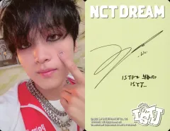 【中古】コレクションカード(男性) NCT DREAM/ヘチャン(Haechan)/裏面黄・印刷サイン・メッセージ入り/CD「ISTJ」(Smini Ver.)封入フォトカード