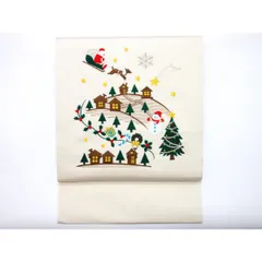 【未使用品】名古屋帯　クリスマス 2026年最新】クリスマス名古屋帯の人気アイテム - メルカリ