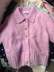 断捨離中 COS ショートスリーブ ピンク カーディガン Sサイズ タグ無し 新品