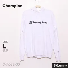 美品 Champion トップス ロゴプリント スウェットパーカー　フード付き　長袖　シンプル