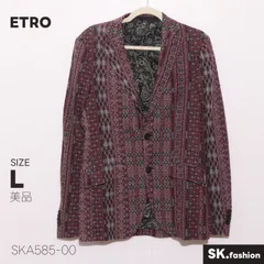 美品 ETRO アウター 総柄 　長袖　テーラードジャケット ペイズリー裏地 イタリア製のサムネイル