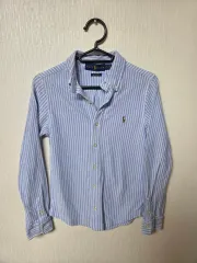 ポロ ラルフローレン ストライプ シャツ M(10-12)