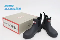 HUNTER ハンター レディース  オリジナル チェルシーブーツ 22.5-23cm相当 ブラック WFS2078RMA レインブーツ R2603-193