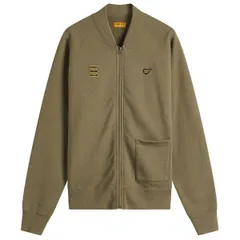 ヒューマンメイド メンズ アウター ジャケット・ブルゾン ジャージー Human Made Heart Zip Jersey Bomber Jacket Olive オリーブのサムネイル