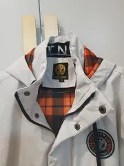 LEDUNTINO チェック裏地 フード ジャケット S