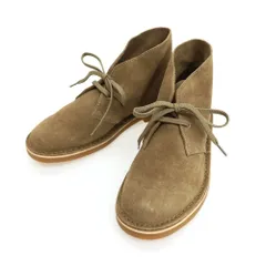 【中古】クラークス Clarks BUSHACRE3 26153531 スウェード チャッカブーツ カーキブラウン【サイズ7】【メンズ】