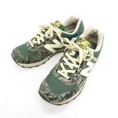 【中古】ニューバランス NEW BALANCE ML574CBC スニーカー グリーンxグレー【サイズ26】【メンズ】