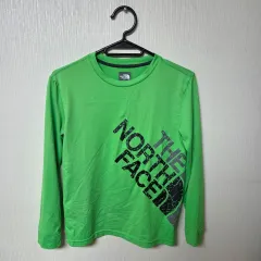 THE NORTH FACE ザノースフェイス グリーン 長袖 Tシャツ 7/8 130 オススメ