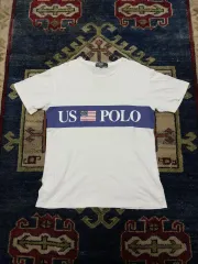 90s ポロラルフローレン US Flag T-shirt