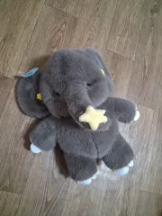 星柄グレー ぬいぐるみ バックパック/38cm (送料無料※メルカリshop取引では対象外)