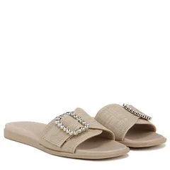 ナチュライザー レディース シューズ サンダル Naturalizer Olivia Slides Tan Straw Fabric タンのサムネイル