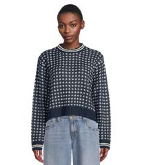 7/19まで出品 PATOU ジャカード クルーネック クロップドプルオーバー