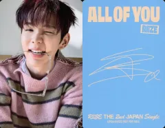【中古】コレクションカード(男性) RIIZE/ショウタロウ(SHOTARO)/裏面印刷サイン入り/CD「All of You」【メンバーソロジャケット盤】(UPCH-89623)封入フォトカード