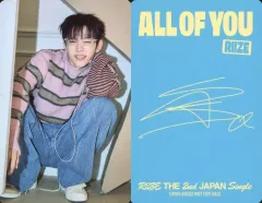 【中古】コレクションカード(男性) RIIZE/ショウタロウ(SHOTARO)/裏面印刷サイン入り/CD「All of You」【初回生産限定盤B】(UPCH-89622)封入フォトカード