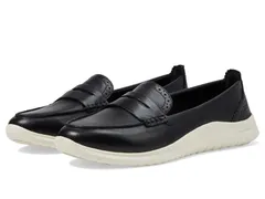 コールハーン レディース シューズ スリッポン・ローファー レザー Cole Haan Zerogrand Meritt Leather Loafers BlackIvory アイボリー