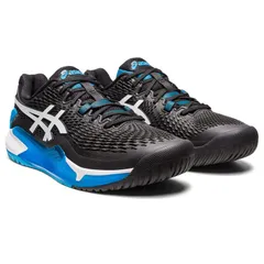 アシックス メンズ シューズ スニーカー ASICS Mens GELResolution 9 BlackWhite ホワイト