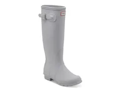 ハンター レディース シューズ ブーツ・レインブーツ トール HUNTEROriginal Back Adjustable Tall Rain Boot Womens Light Grey グレー