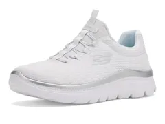 スケッチャーズ レディース シューズ スニーカー プラスサイズ SKECHERSummits Plus WhiteSilver ホワイト
