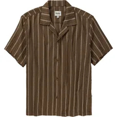リズム メンズ トップス シャツ 半袖 Rhythm West Windstripe ShortSleeve Shirt Mens Earth ストライプのサムネイル