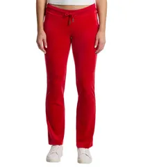 ジューシークチュール レディース ボトムス カジュアルパンツ Juicy Couture Rib Waist Velour Pants with Drawcord Fireのサムネイル
