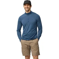 フェールラーベン メンズ トップス シャツ Fjallraven Abisko Day Hike 12Zip Top Mens Indigo Blue インディゴのサムネイル