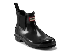 ハンター レディース シューズ ブーツ・レインブーツ チェルシー HUNTEROriginal Chelsea Gloss Rain Boot Womens Black ブラック