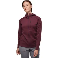 ブラックダイヤモンド レディース アウター ジャケット・ブルゾン フーデッドジャケット フリース Black Diamond Coefficient Fleece Hooded Jacket Womens Blackberry