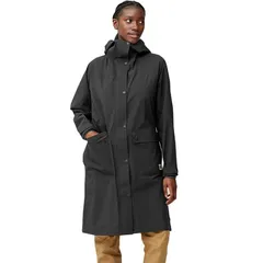 フェールラーベン レディース アウター ジャケット・ブルゾン パーカー Fjallraven Vardag Rain Parka Womens Black ブラックのサムネイル