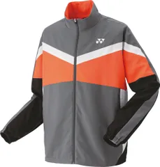 ヨネックス YONEX テニス ユニ裏地付ウォームアップシャツ ジャケット ジャージ アウター 長袖 練習 トレーニング 部活 クラブ 再生ポリエステル UVカット メンズ レディース  50143 405 アイアングレー