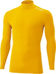 ヨネックス YONEX ユニハイネック長袖シャツ 機能インナー コンプレッション フィットネス ストレッチ 部活 トレーニング 日本バドミントン協会審査合格品 メンズ レディース  STBF1015 004 イエロー