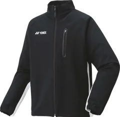 ヨネックス YONEX テニス メンズウォームアップシャツ ジャケット ジャージ ジャンパー アウター ウエア トップス 練習 トレーニング 吸汗 速乾 部活 クラブ 学生 学校 男性  50148 007 ブラック