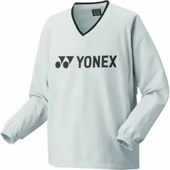 ヨネックス YONEX テニス ユニ裏地付Vブレーカー ウインドブレーカー アウター トップス 長袖 トレーニング 部活 クラブ 防寒 冬 再生ポリエステル UVカット メンズ レディース  32038 326 アイスグレー