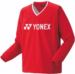 ヨネックス YONEX テニス ユニ裏地付Vブレーカー ウインドブレーカー アウター トップス 長袖 トレーニング 部活 クラブ 防寒 冬 再生ポリエステル UVカット メンズ レディース  32038 496 サンセットレッド