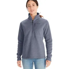 マーモット レディース アウター ジャケット・ブルゾン Marmot Drop Line 12Zipullover Womensteel Onyxのサムネイル