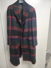 バーバリー チェック ダブル ロングコート